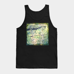 Antique Faded Watercolor on Wood Tank Top